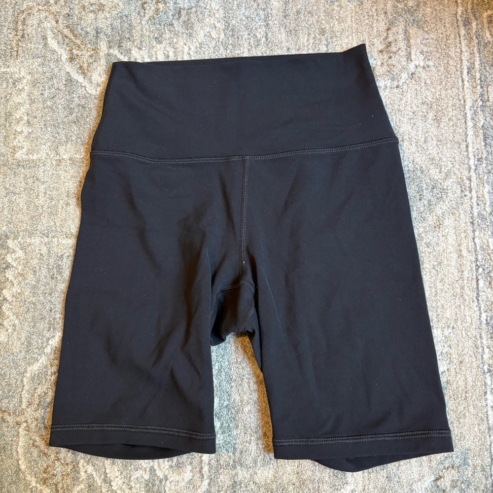 Athleta Transcend Black 7” Biker Shorts Black XS